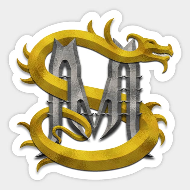 Sigil MS Swabcraft Dragon Gold and Silver Sticker by Swabcraft